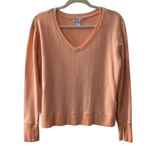 ATHLETA Women’s Sunrise Lightweight Longsleeve V-neck Pullover Sweatshirt SP